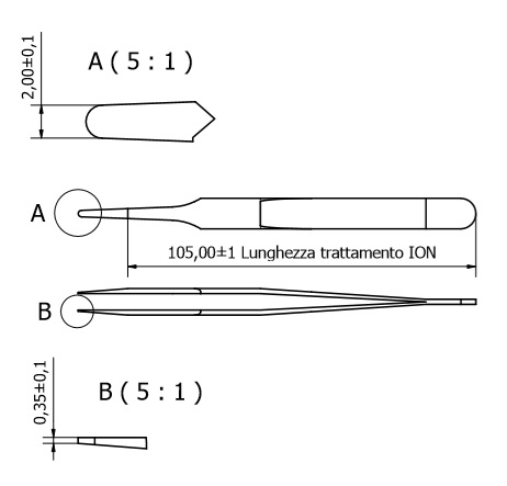 Tweezers 2A-ION
