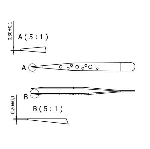 Tweezers 3CG-SA