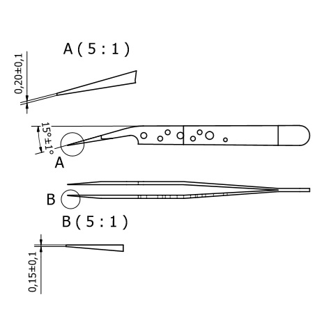 Tweezers 5AG-SA