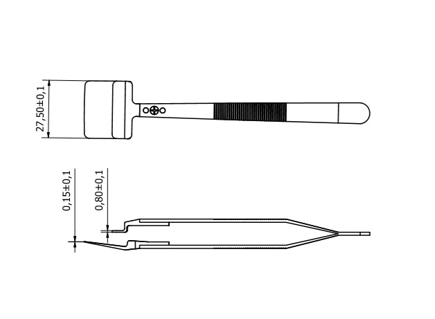 Tweezers Tips 43LB-8UPEEKRR