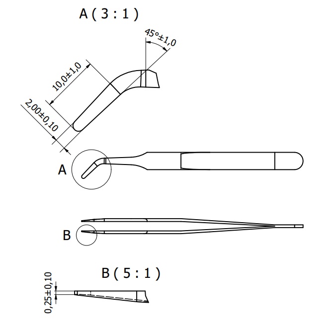 Tweezers 2B-SA