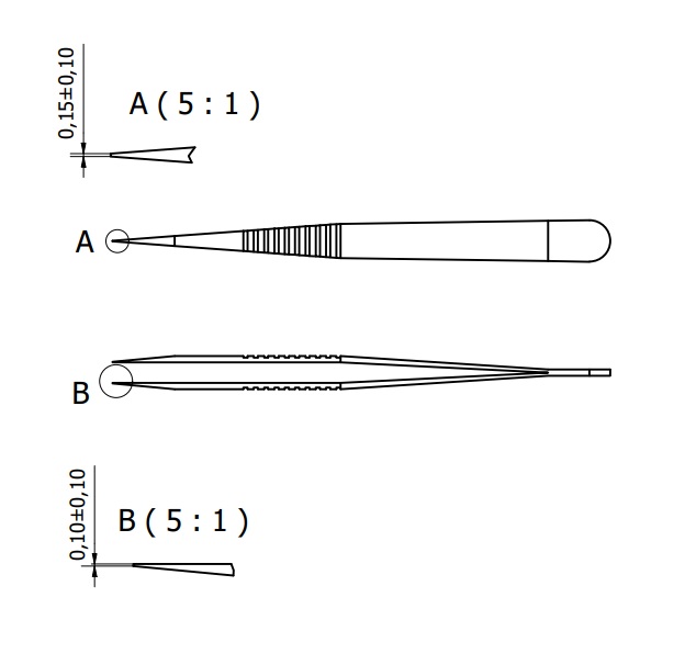 Tweezers 3-AXAL-BIO-MED