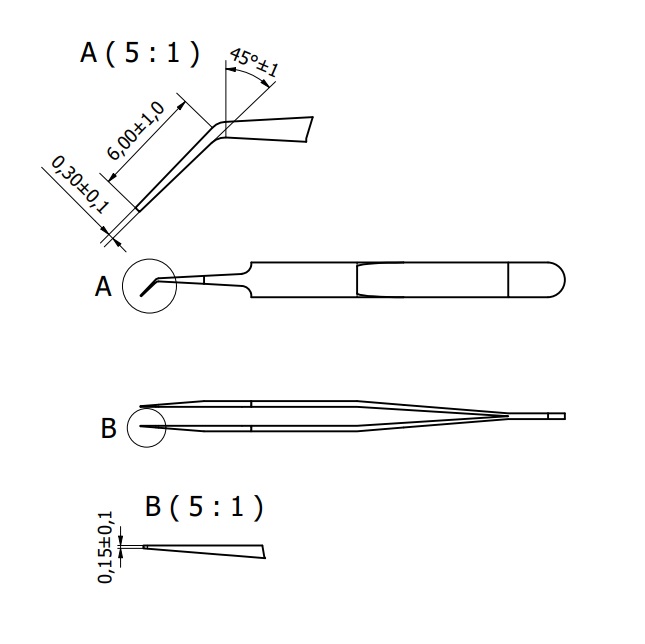 Tweezers 5B-SA